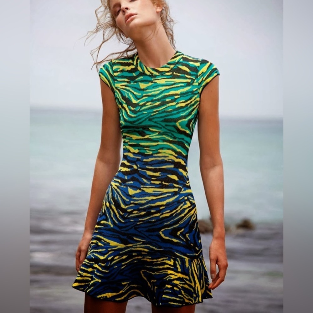M MISSONI Zebra Jacquard Dress 8
